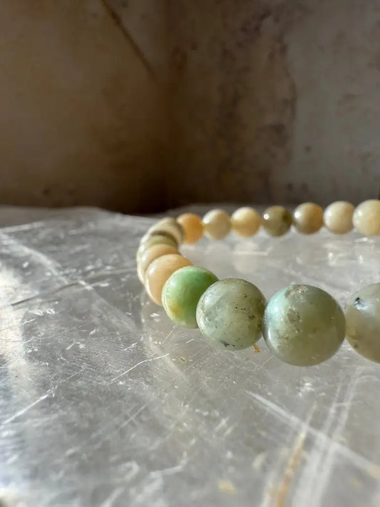 Moonstone & Garnierite Bracelet - Studio Selyn