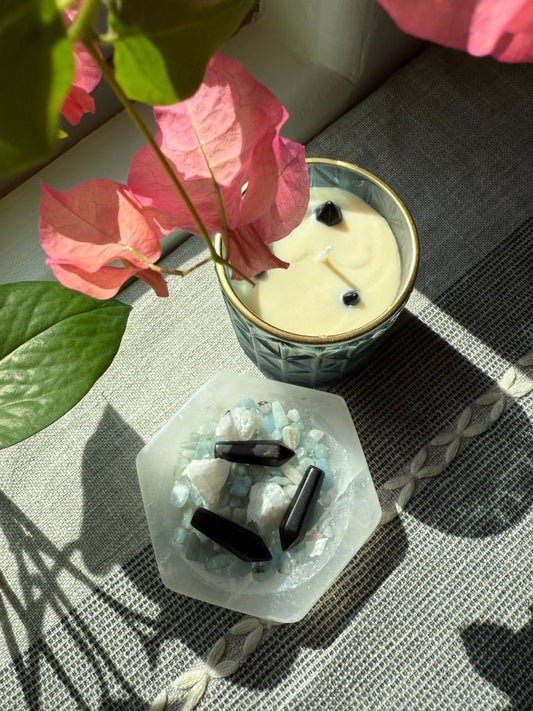 Blue Crystal Candle - Studio Selyn