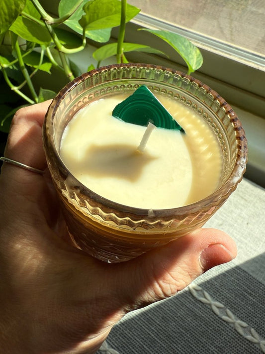 Malachite Crystal Energy Candle – Transformation & Protection - Studio Selyn