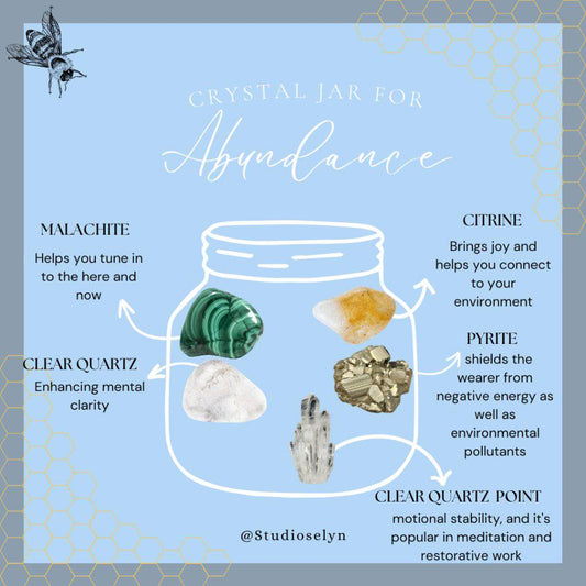Aligned Crystal Jar ~ Abundance - Studio Selyn