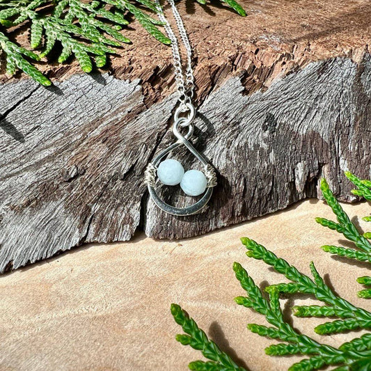 Aquamarine Infinity Crystal Necklace - Studio Selyn