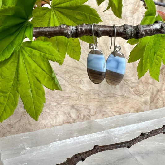 Blue Opal Crystal Earrings - Studio Selyn