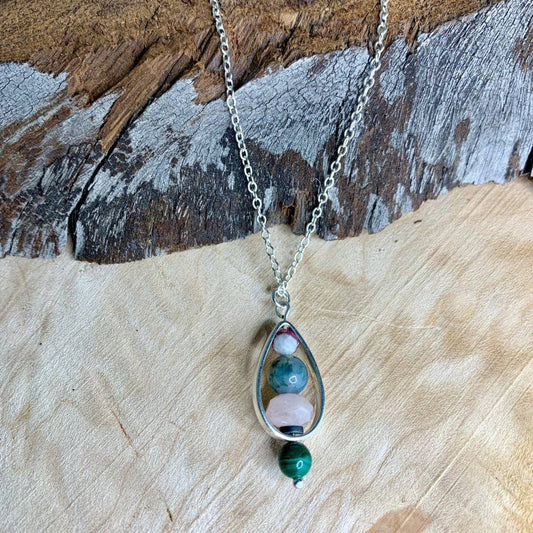Compassion Droplet Crystal Necklace - Studio Selyn