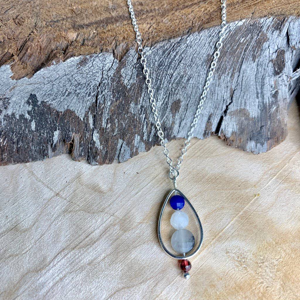 Courage Droplet Crystal Necklace - Studio Selyn