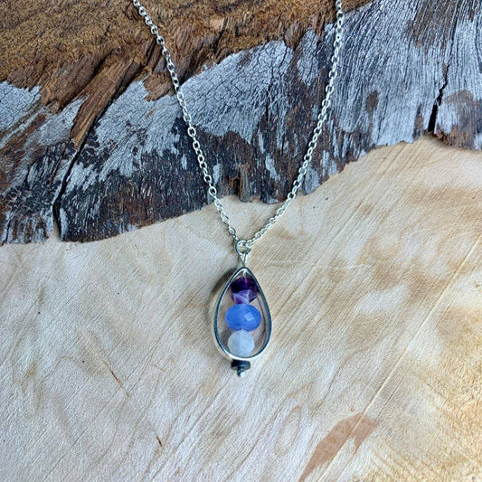 Creativity Droplet Crystal Necklace - Studio Selyn