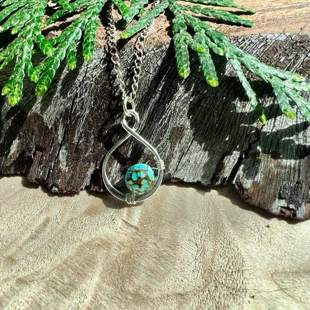 Infinity African Turquoise Necklace - Studio Selyn