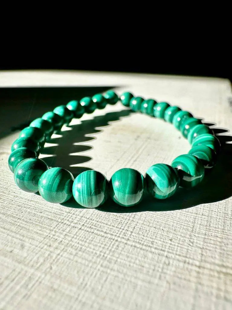 Natural Malachite Beaded Bracelet - Studio Selyn