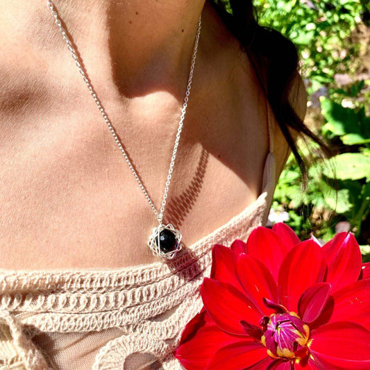 Onyx Stargazer Crystal Necklace - Studio Selyn