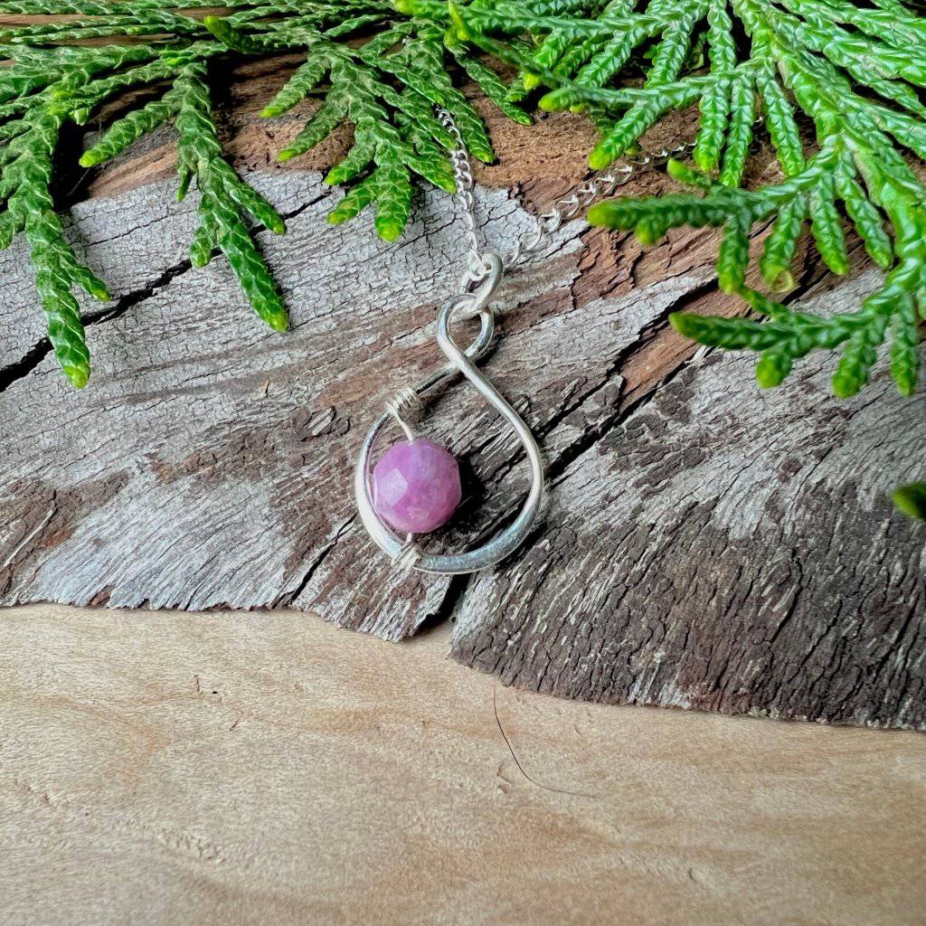 Ruby Infinity Crystal Necklace - Studio Selyn