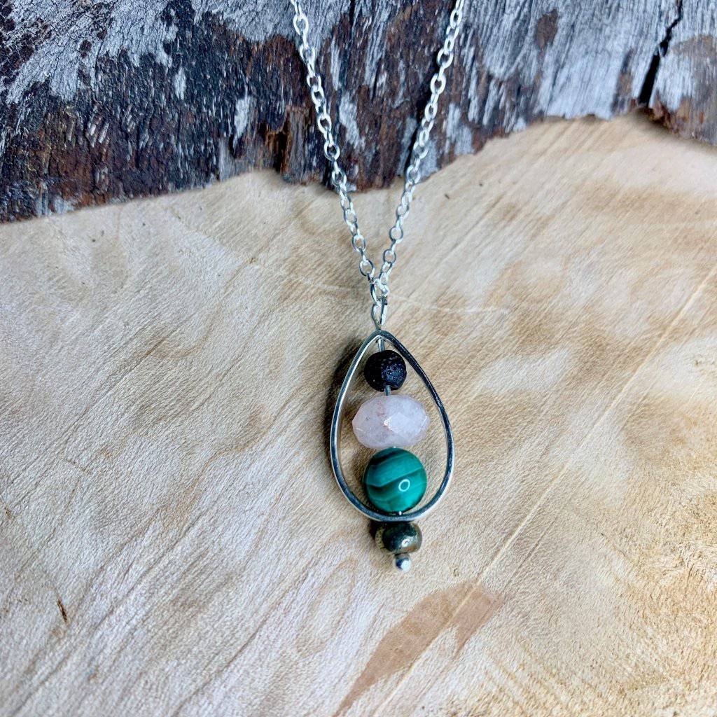 Self Love Droplet Crystal Necklace - Studio Selyn