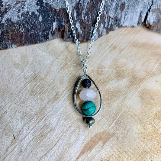 Self Love Droplet Crystal Necklace - Studio Selyn