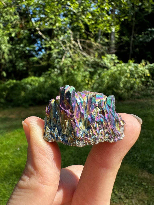 Titanium Aura Quartz Crystal #205 - Studio Selyn