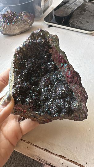 Amethyst Titanium Aura - Studio Selyn