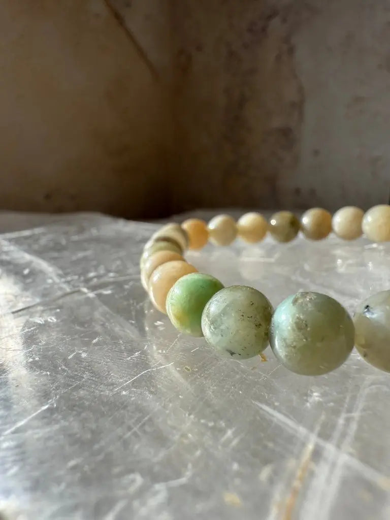 Moonstone & Garnierite Bracelet - Studio Selyn