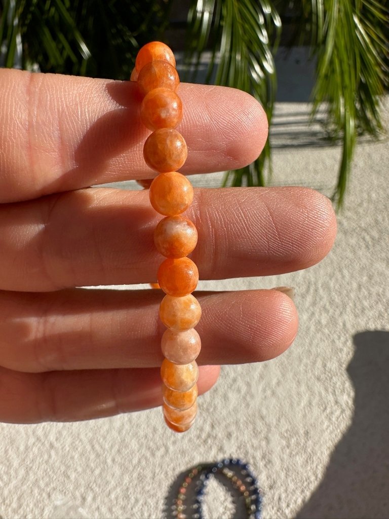 Orange Calcite Crystal Bracelet - Studio Selyn