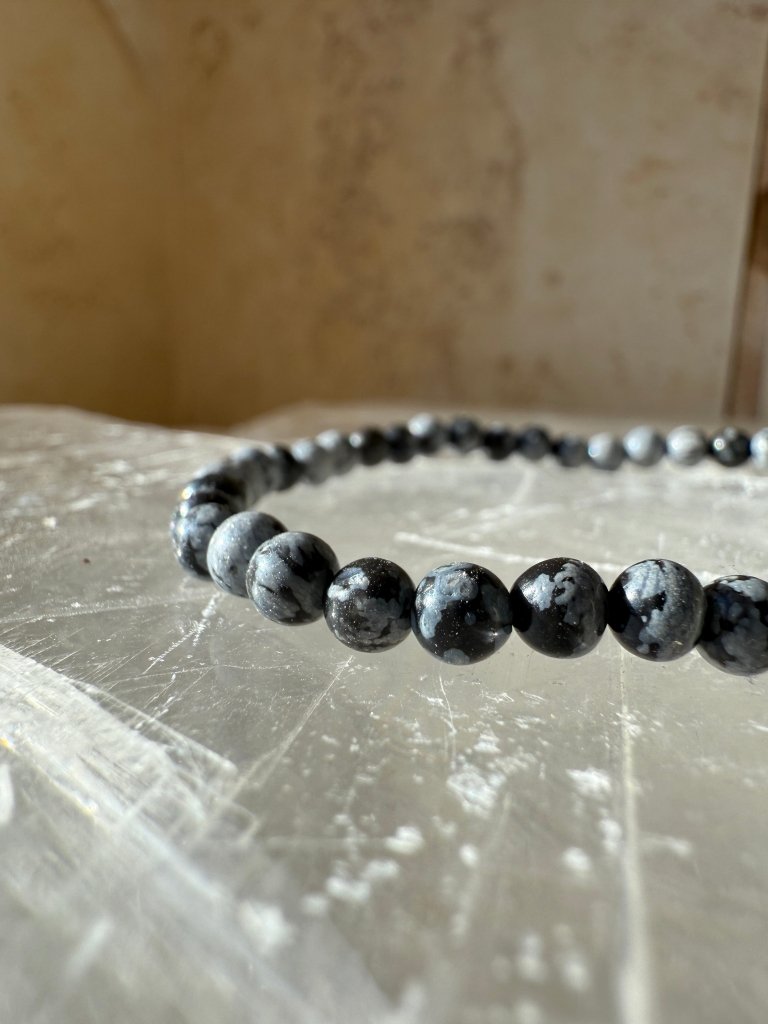 Snowflake Obsidian Bracelet - Studio Selyn