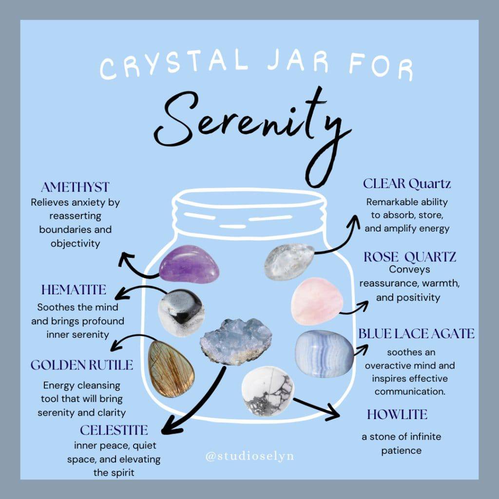 Aligned Crystal Jar ~ Serenity - Studio Selyn