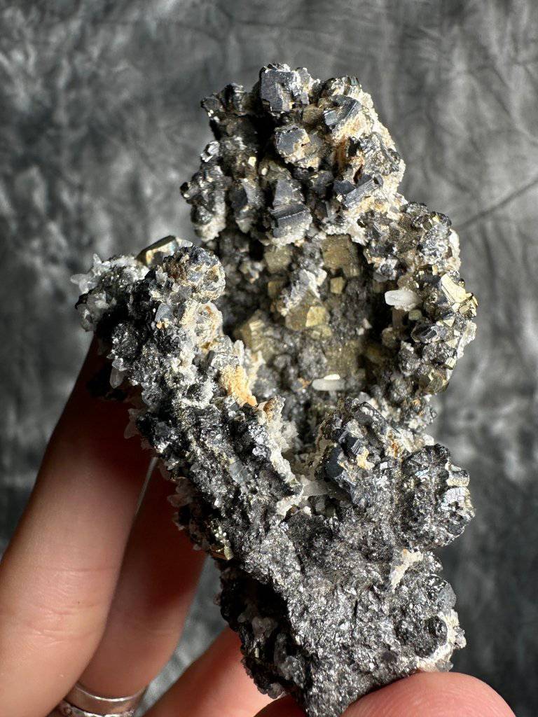 Ankerite Pyrite & Quartz Crystal #256 - Studio Selyn