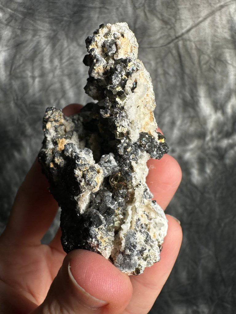 Ankerite Pyrite & Quartz Crystal #256 - Studio Selyn