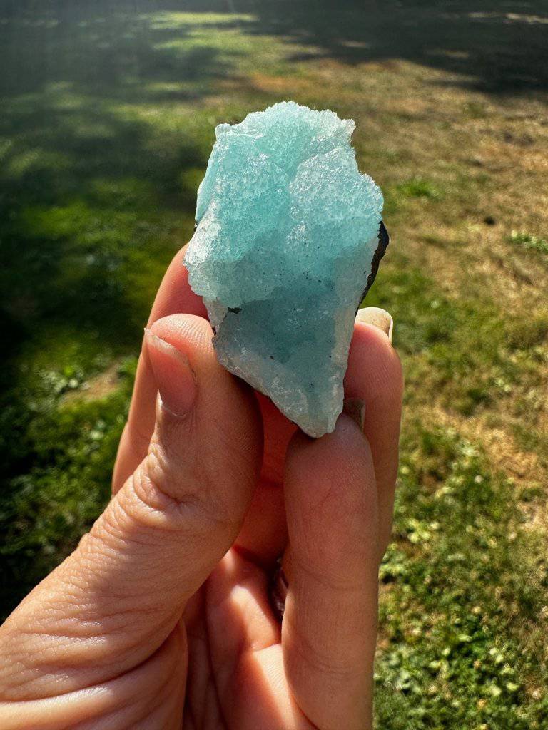 Blue Aragonite Crystal #112 - Studio Selyn