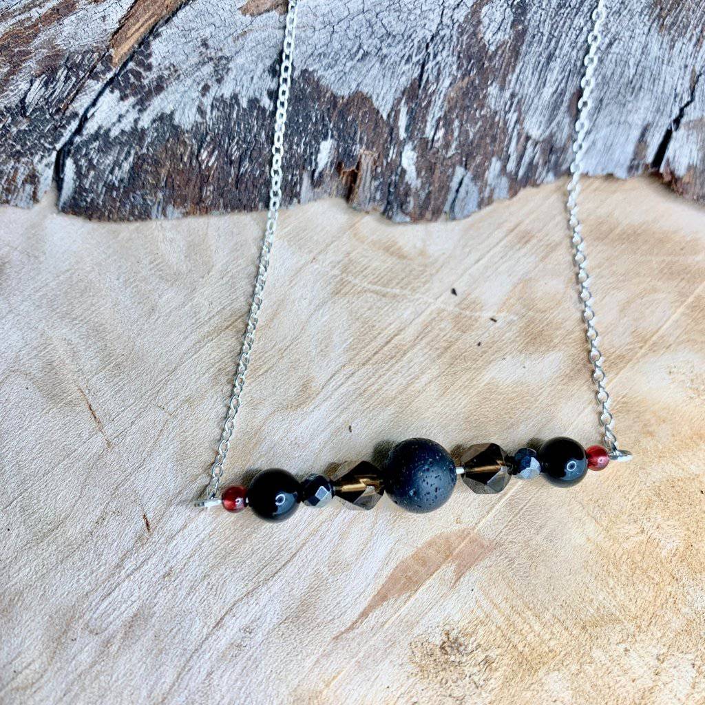 Detox Base Chakra Horizon Crystal Necklace - Studio Selyn