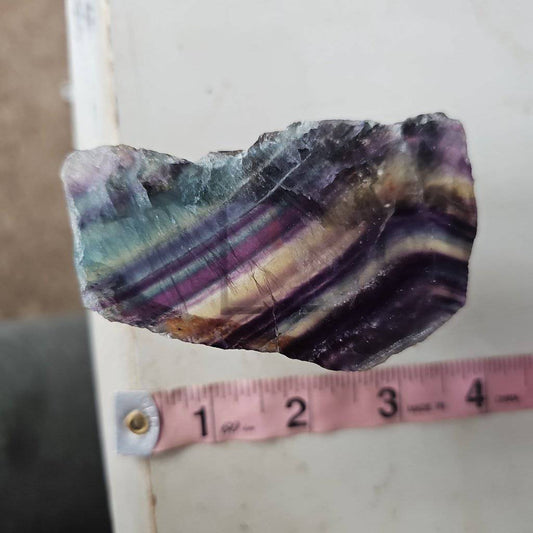 Fluorite Crystal Slice #650 - Studio Selyn