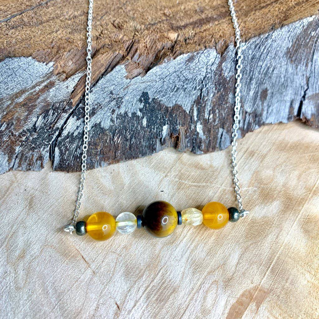 Honey Horizon Crystal Necklace - Studio Selyn