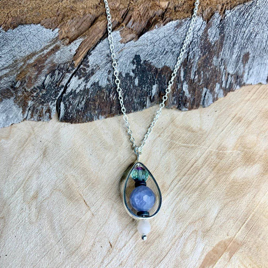 Intuition Droplet Crystal Necklace - Studio Selyn
