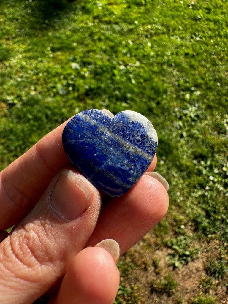 Lapis Lazuli Carved Heart Lapis Crystal #63 - Studio Selyn