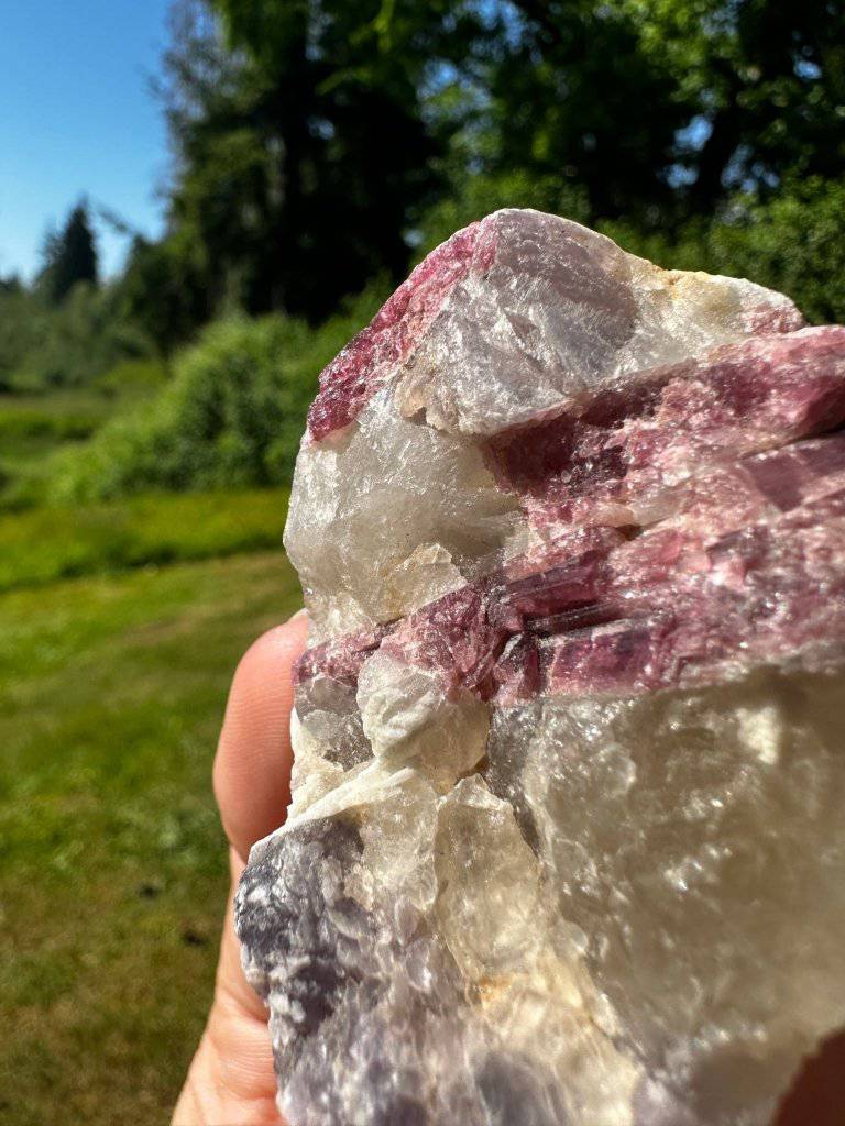 Lepidolite with Clear Quartz and Mica Crystal #117 - Studio Selyn