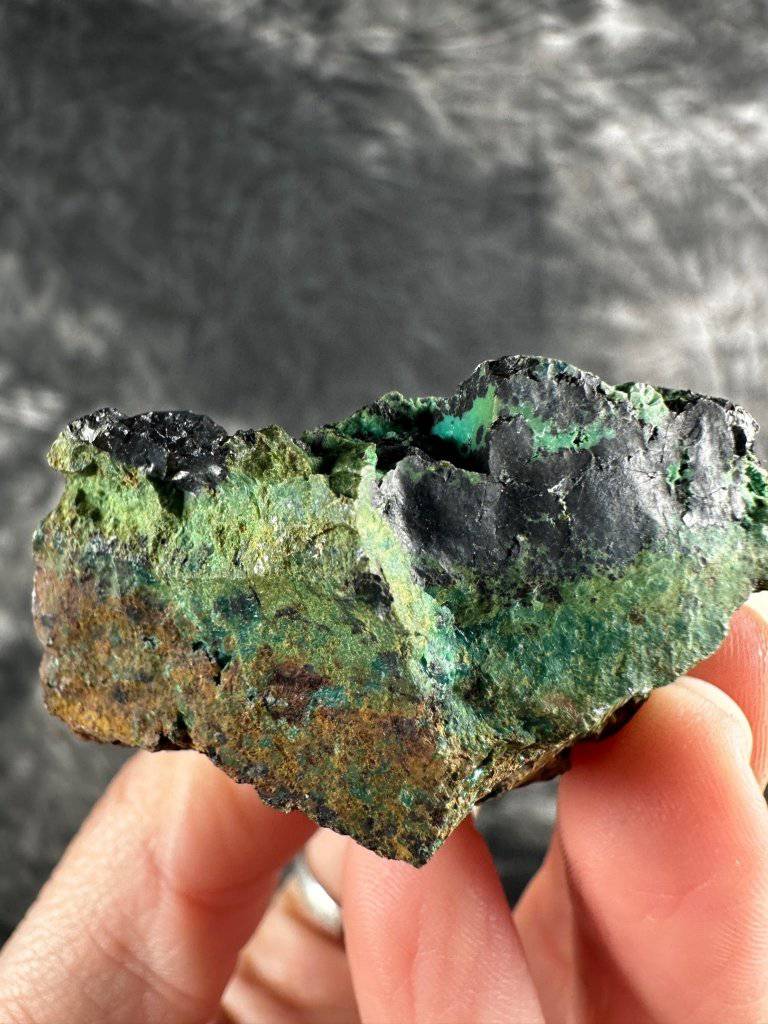 Malachite, Chrysocolla, and Azurite Crystal #544 - Studio Selyn
