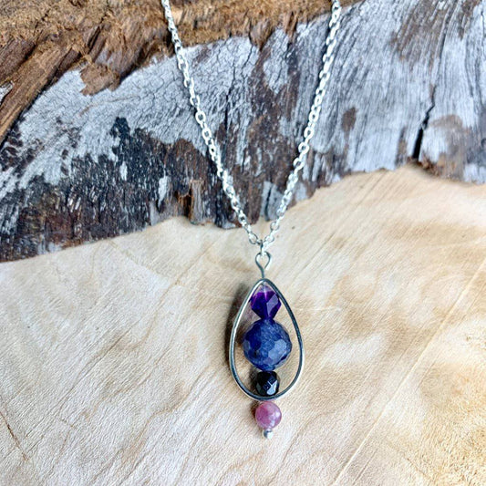 Mystic Droplet Crystal Necklace - Studio Selyn