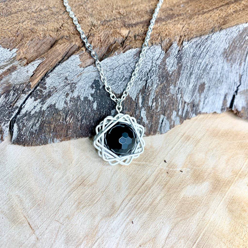 Onyx Stargazer Crystal Necklace - Studio Selyn