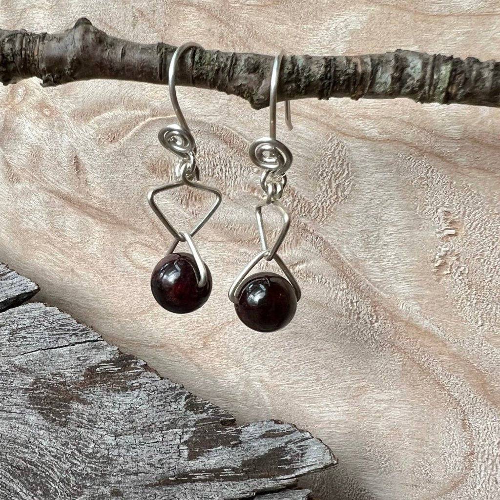 Onyx Trinity Crystal Earrings - Studio Selyn