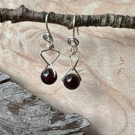 Onyx Trinity Crystal Earrings - Studio Selyn