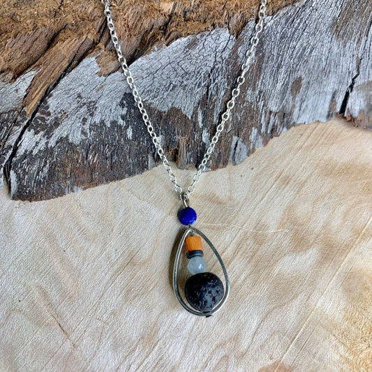 Protection Droplet Crystal Necklace - Studio Selyn