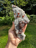 Load image into Gallery viewer, Red Garnet on Quartz Druzy Crystal #429 - Studio Selyn
