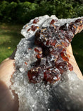 Load image into Gallery viewer, Red Garnet on Quartz Druzy Crystal #429 - Studio Selyn
