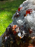 Load image into Gallery viewer, Red Garnet on Quartz Druzy Crystal #429 - Studio Selyn
