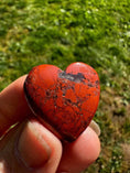 Load image into Gallery viewer, Red Jasper Carved Polished Heart Crystal #50 - Studio Selyn
