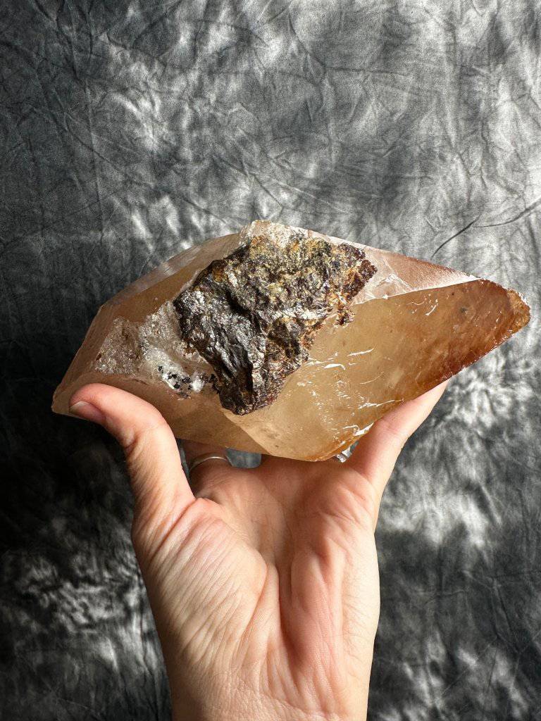 Stellar Beam Calcite Crystal #464 - Studio Selyn