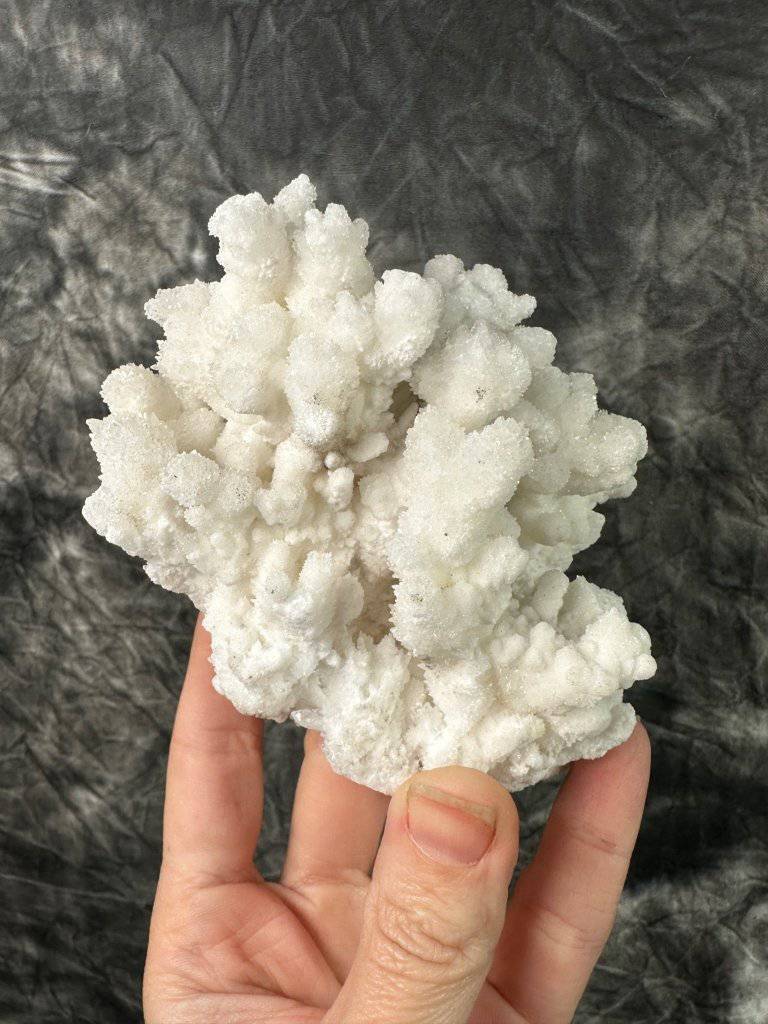 White Aragonite Crystal #492 - Studio Selyn